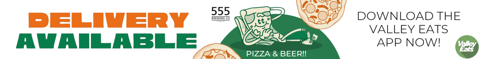 Delivery Available via Valley Eats